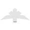 Ekena Millwork Alberta Architectural Grade PVC Gable Bracket, 48"W x 20"H x 4"D x 6"F, 10/12 Pitch GBP048X20X0406ALB00 - alternate 4